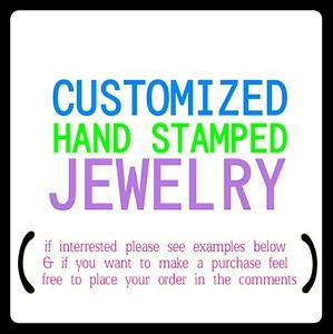 Hand Stamped Jewelry